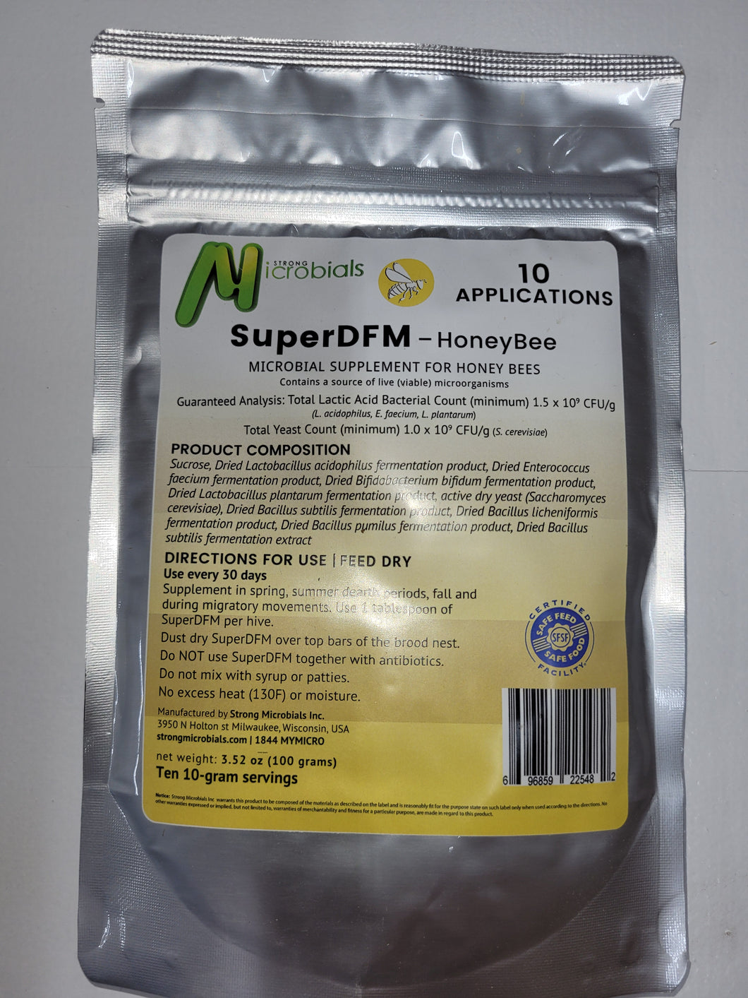 Super DFM (Direct-Fed Microbials)--pack of 10 applications