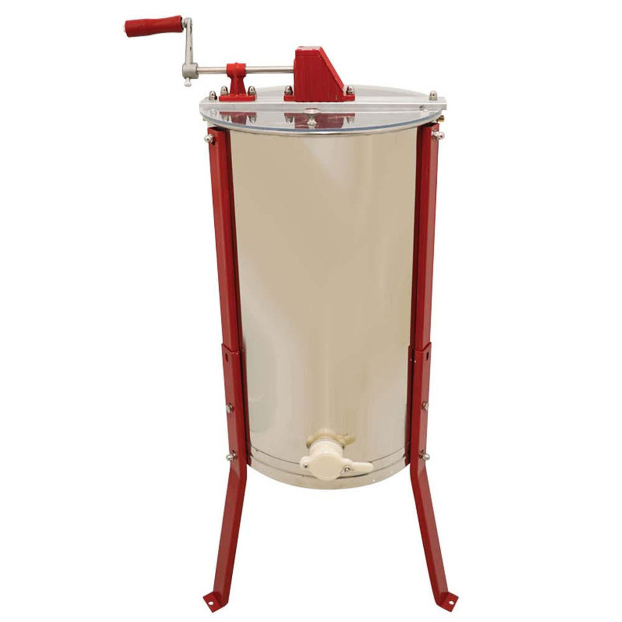 3 frame Stainless Steel Hand Crank Extractor – Heritage Honeybee